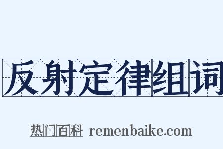 反射定律组词是什么意思的图片